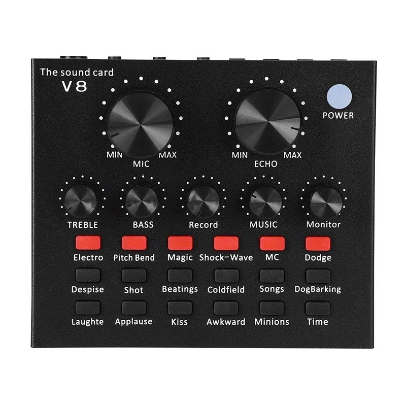 

Мини-звуковой миксер, звуковой Миксер Для трансляций в реальном времени, звуковая карта для компьютера, телефона, записи пения