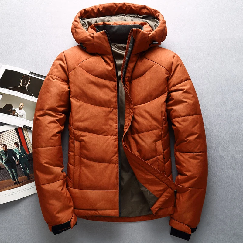 Зимняя куртка мужская теплая Толстая зимняя Красный Черный Синий Parker пальто