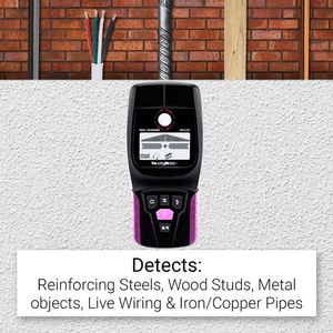 Сканер NicetyMeter WS120, Многофункциональный сканер для поиска шпилек, деревянных проводов переменного тока, глубины, отслеживания столбов, стен, ЖК-дисплей, звуковой сигнал