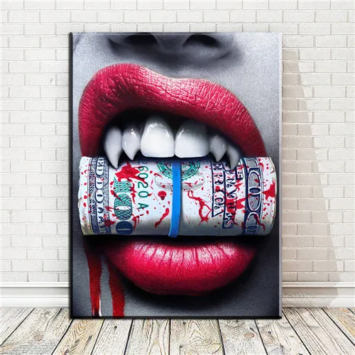 Художественная Картина на холсте абстрактные красочные сексуальные губы