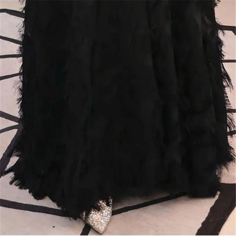 Женское длинное платье с v-образным вырезом черное кружевное вечернее