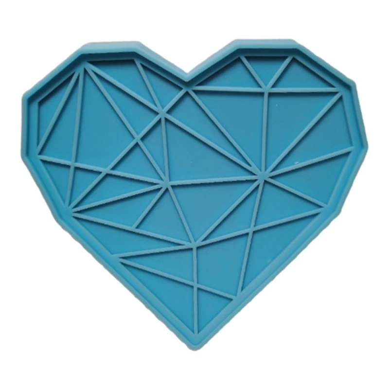 

DIY Crafts Plaster Epoxy Resin Mold Diamond Heart Jewelry Casting Silicone Mould