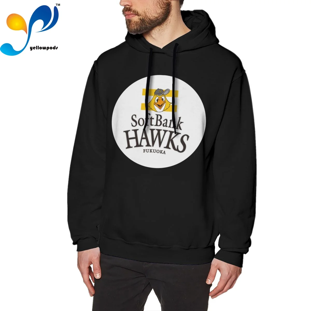 

Yellowpods-FukuokaSoftBankHawks Mens Pullover Hoodie Dad Men Soft Hoodies Adult Unisex Sweatshirt