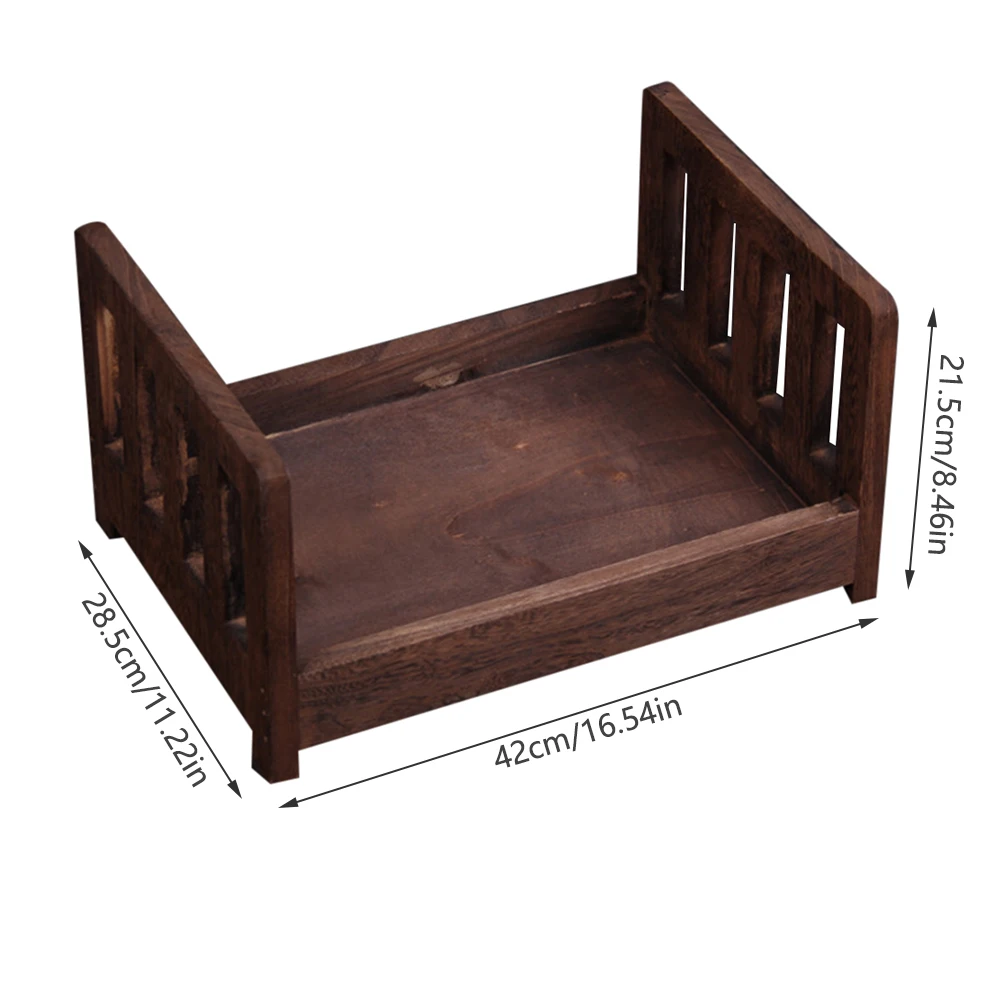 Props Cot Baby Photo Small Wooden Bed Props Bed Posing Baby Photography Props Studio Crib Props for Photo Shoot Posing Sofa images - 6