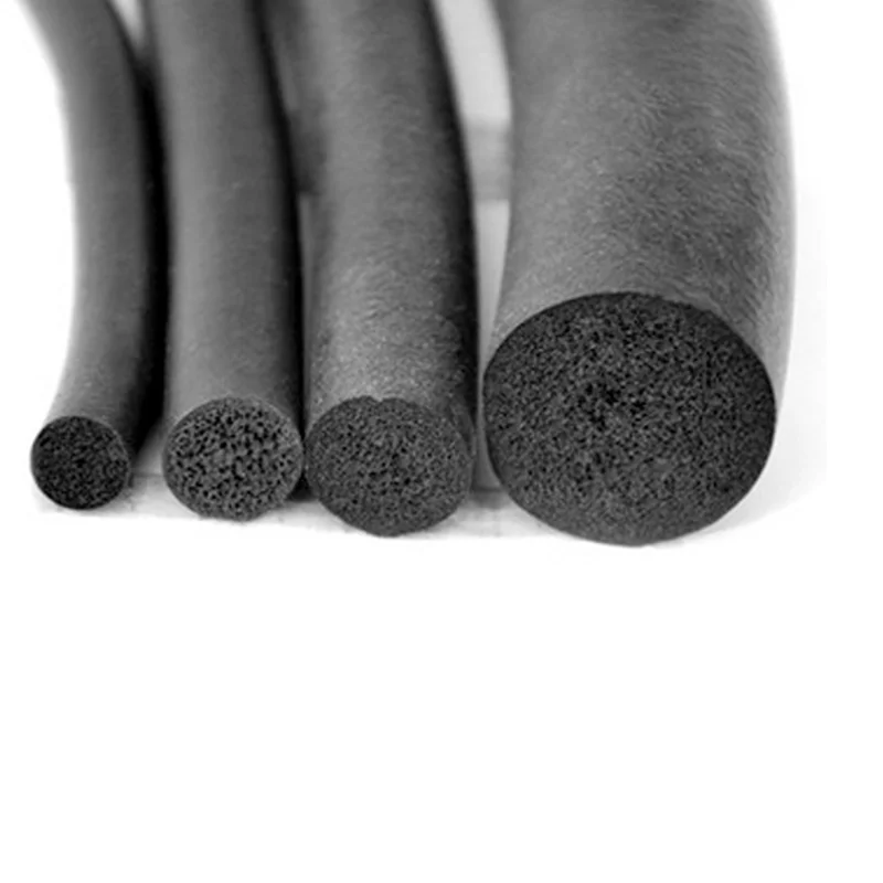 Проницаемая плотная O образная лента диаметром 6 мм звукоизоляционная