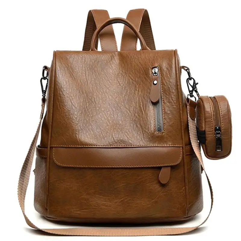 Coofit кожаный рюкзак повседневный школьный для колледжа студенческий ноутбука