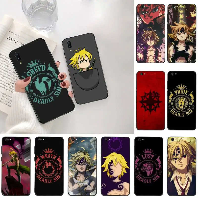 

HUAGETOP anime seven deadly sins DIY phone Case cover Shell For Vivo Y91c Y17 Y51 Y67 Y55 Y7s Y81S Y19 V17 vivos5