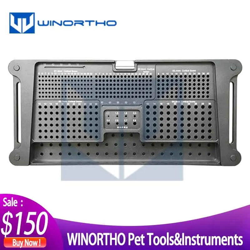 Ортопедический винт коробка ветеринарная ПЭТ поднос аппаратуры pin мелких