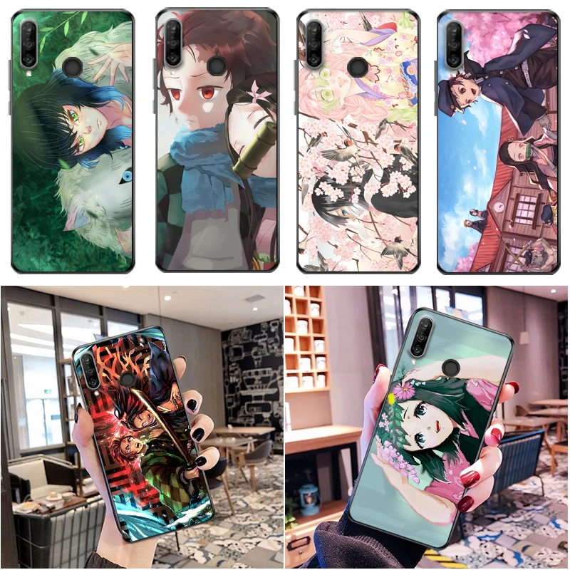 

Demon Slayer Agatsuma Zenitsu Kimetsu No Yaiba Kamado Tanjirou Kamado Nezuko Phone Case For Huawei P30 Lite Pro Soft TPU