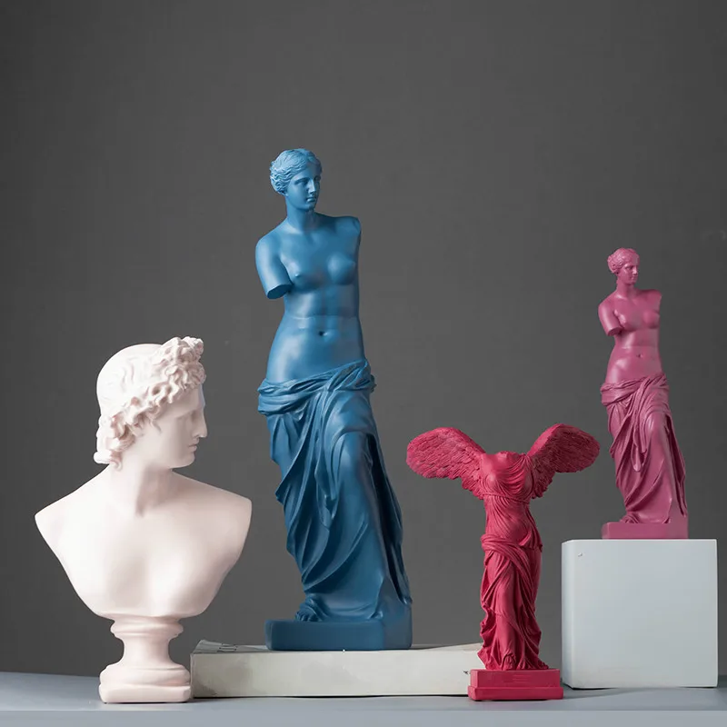 [MGT] Character sculpture hotel decoration living room home porch studio model shopping mall beauty Chen art | Дом и сад