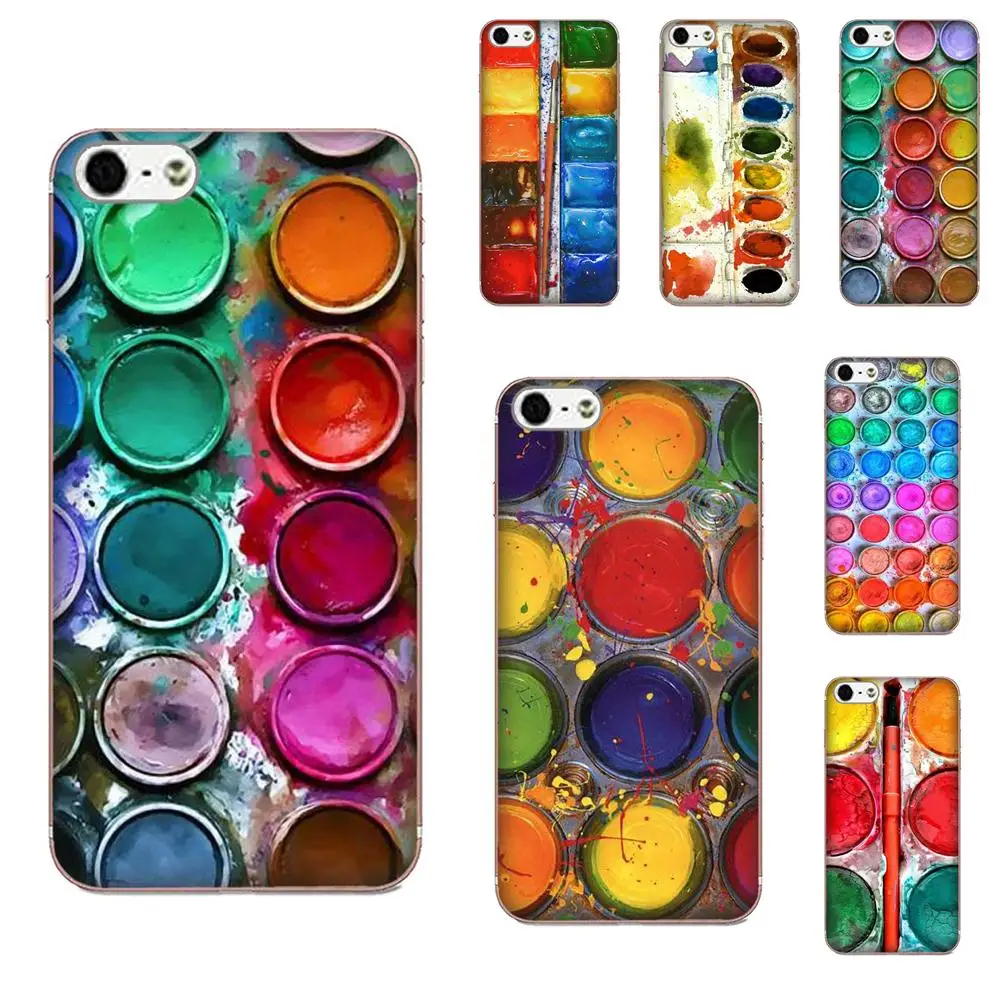 Для Xiaomi Redmi 3 3S 4 4A 4X 5 6 6A 7 K20 Note 2 5A Plus Pro мягкий чехол Акварельная палитра - купить по