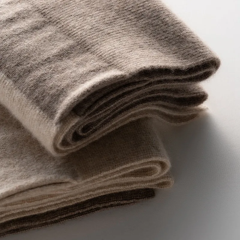 Naizaiga 100% cashmere beige brown patchwork warm thicken Women Shawl Female Wraps scarves ML11 |