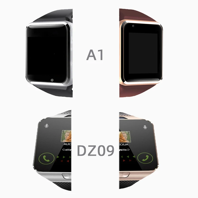 

Fashion Bluetooth A1 Smart Watch Man Women Smantband DZ09 Wristwatch Support SIM TF Card Facbook Twitter Sync Waterproof Watches