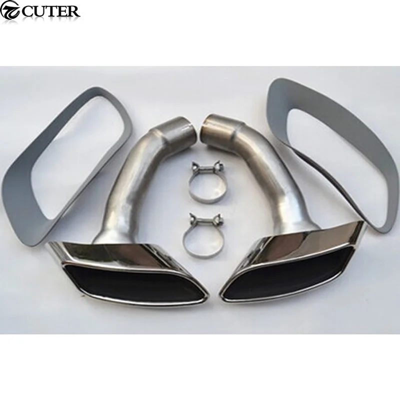 X6 E71 Стайлинг автомобиля из нержавеющей стали глушитель наконечники выхлопной