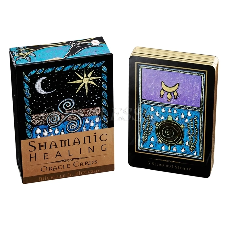 Shamanic Healing Oracle Cards 44 Deck Tarot English Divination Board Game Drop Shipping | Спорт и развлечения