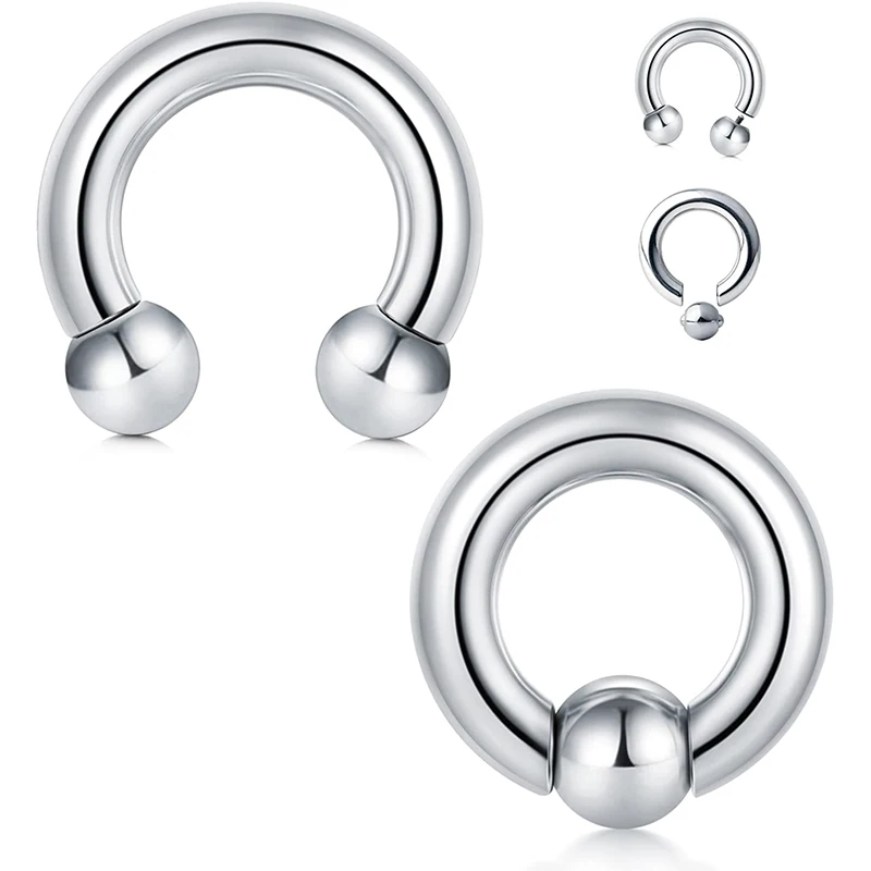 Пирсинг для киски кольцо ПА с внутренней резьбой круглые штанги подкова и