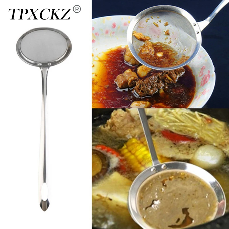 Дуршлаг для шумовки TPXCKz из нержавеющей стали дуршлаг Обжарка на масле ложка сито