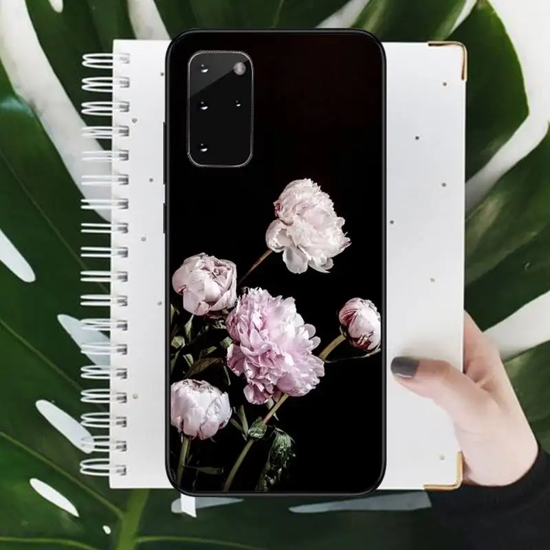 

Flower Pink Peonies Peony Phone Cases For Samsung galaxy S 9 10 20 A 10 21 30 31 40 50 51 71 s note 20 j 4 2018 plus