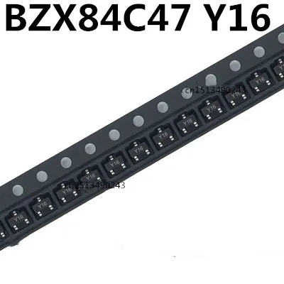 

Original new 100pcs/ BZX84C47 47V Y16 SOT23