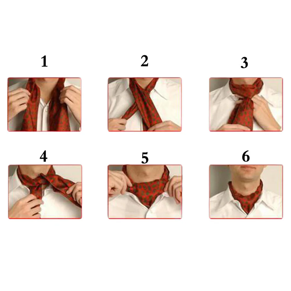 Mens Polka Dots Floral Paisley Silk Cravat Scarves Ascot Wedding Party Neckties HZTIE0512 | Аксессуары для одежды