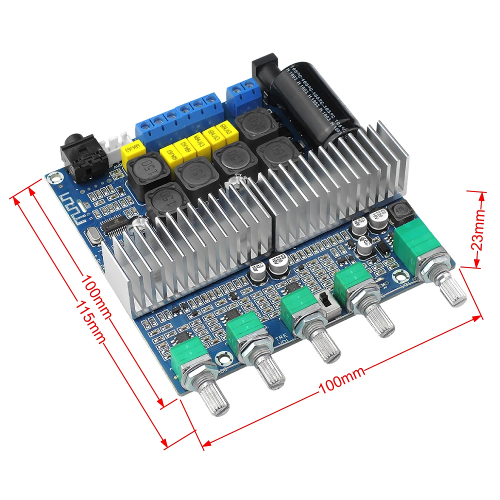 Bluetooth 4 2 TPA3116D2 цифровой 1 Аудио усилитель плата 100 Вт + 50 DC 12-24 В | Инструменты