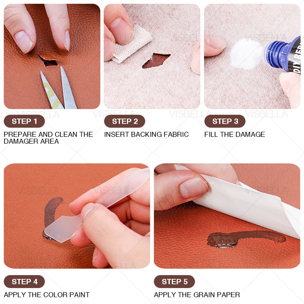 VISBELLA Набор для ремонта жидкой кожи ремонт на сиденье в машину диван Пальто