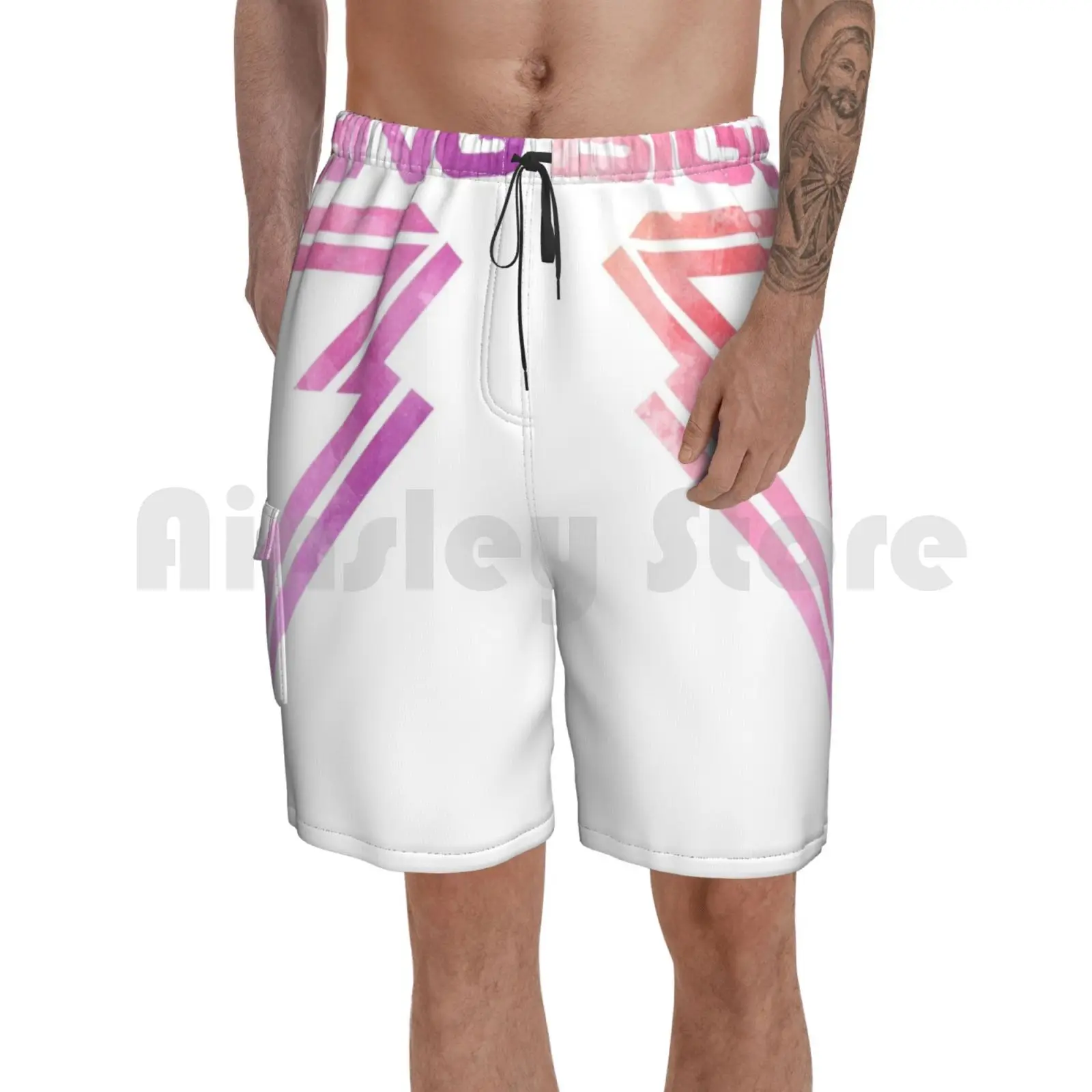 

Logo Beach Shorts Men Beach Pants Swimwear Kpop K Pop Music