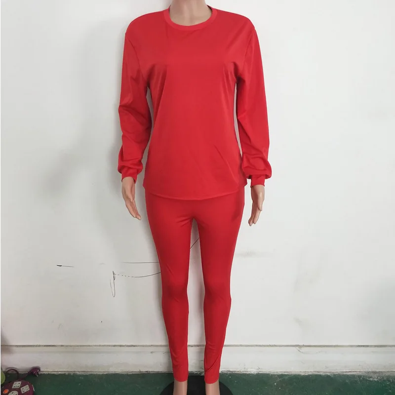 

Autumn 2 Piece Set Women Long Sleeve Loose Tops Pants Lady Slim Trousers Tracksuit Sets Chandal Mujer 2 Piezas