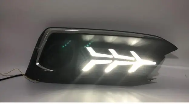 Дневный ходовой светильник для Honda Civic 2019 светодиодный противотуманный фонарь DRL