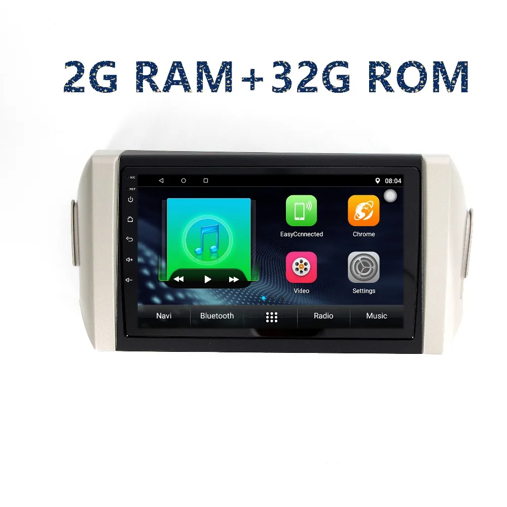 Мультимедийный проигрыватель 2 din 9 дюймов HD Android GPS навигация для toyota innova с радио BT