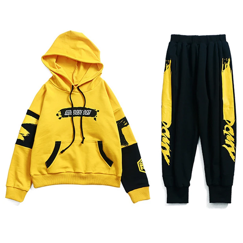 Костюм детский из свитшота и штанов в стиле хип-хоп для мальчиков с надписью