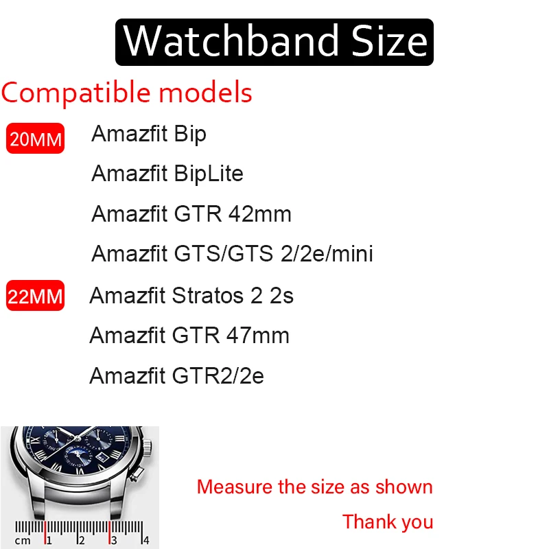 

20mm/22mm Nylon band For Amazfit GTS 2 2e strap GTS2 Mini GTR 42mm/47mm GTR2/2e huami Sport Loop belt Bracelet Amazfit bip strap