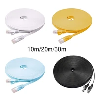 102030m cat6 flat ethernet cable rj45 lan cable networking ethernet patch cord cat 6 network cable for computer router laptop