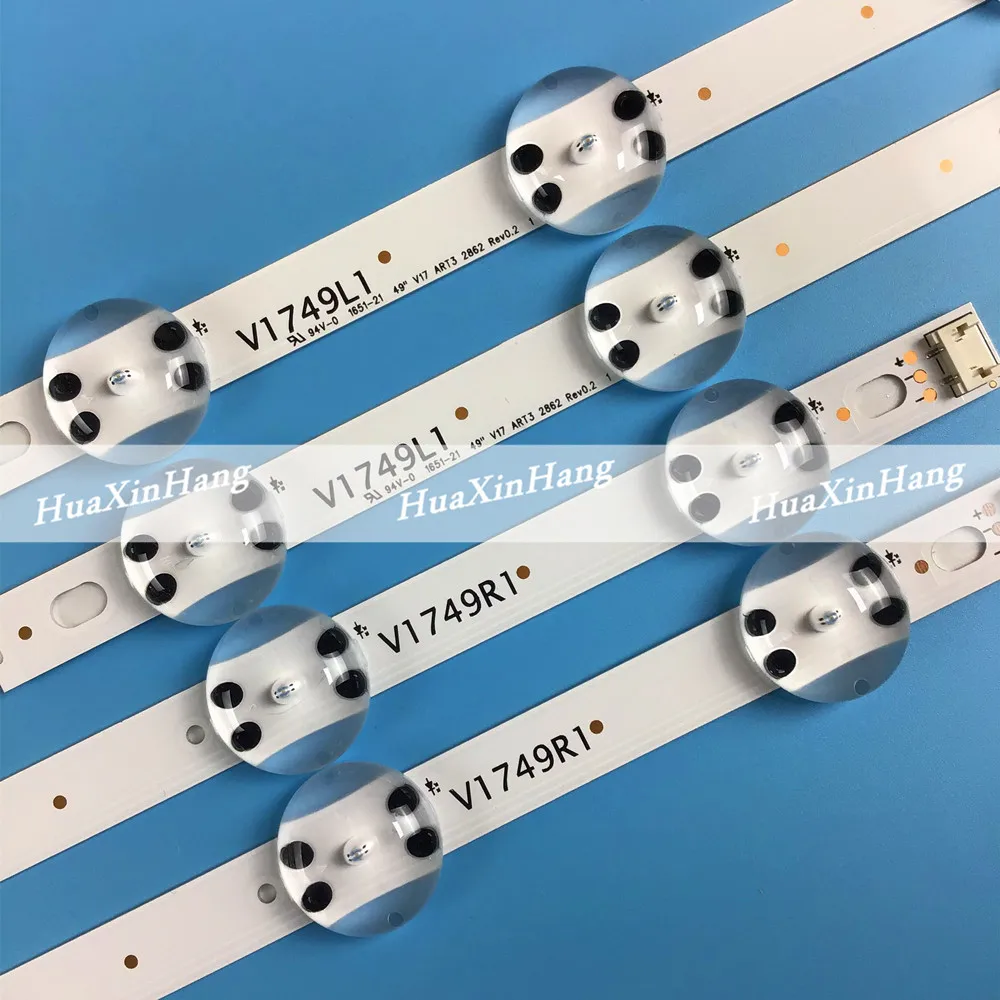 Светодиодный полосы для LG 49 &quotV17 ART3 ТВ 49UJ651V 49UJ675V 49UJ676V 49UJ634V 49UJ670V 49UJ655V 49UJ6565 6916L 2862A