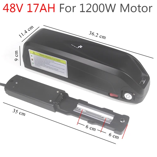 48V 17.5AH 1200W 48V 1000W Батарея 48V 36V 17AH Электрический велосипед для е-байка Батарея 500W 750W BBS02 BBSHD Двигатель наборы - Цвет: 48V 17.5AH 1200W