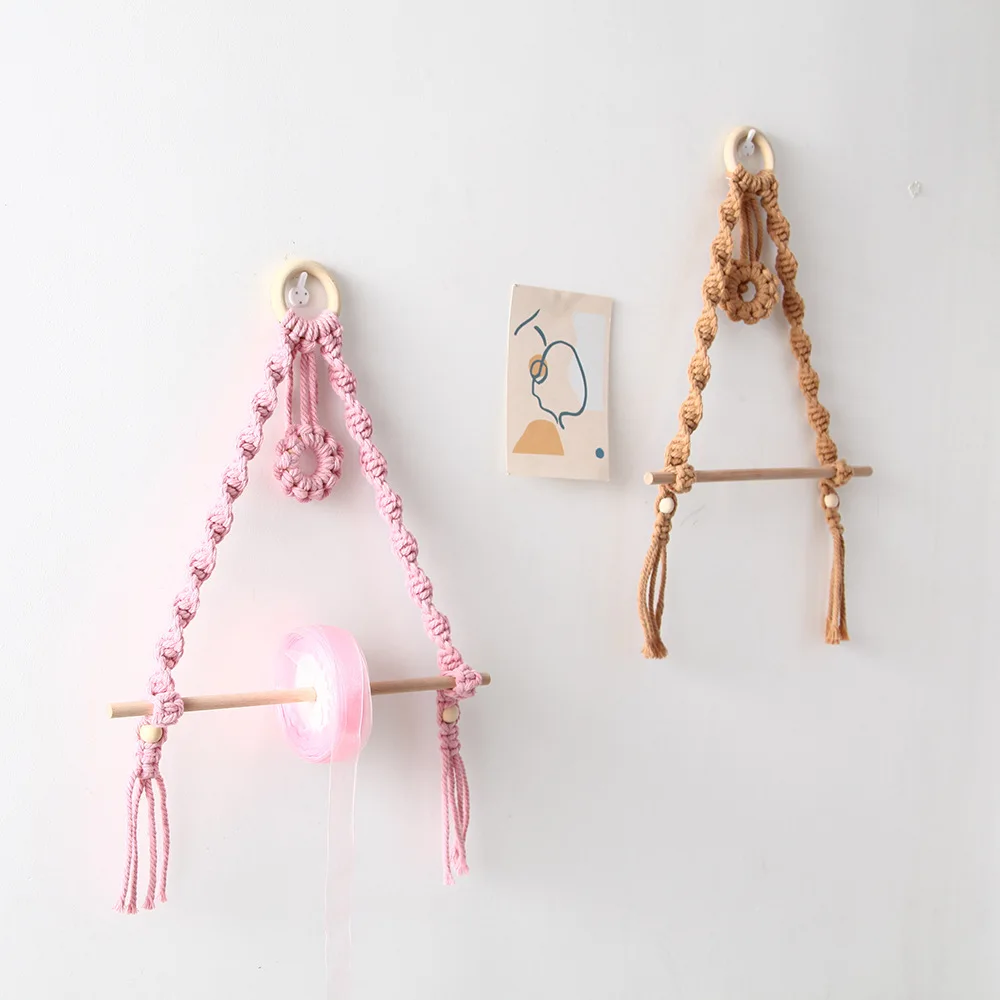 

New Simple Paper Towel Towel Rack Bedroom Living Room Decoration Hand-woven Shelves Bathroom Paper Towel Holder