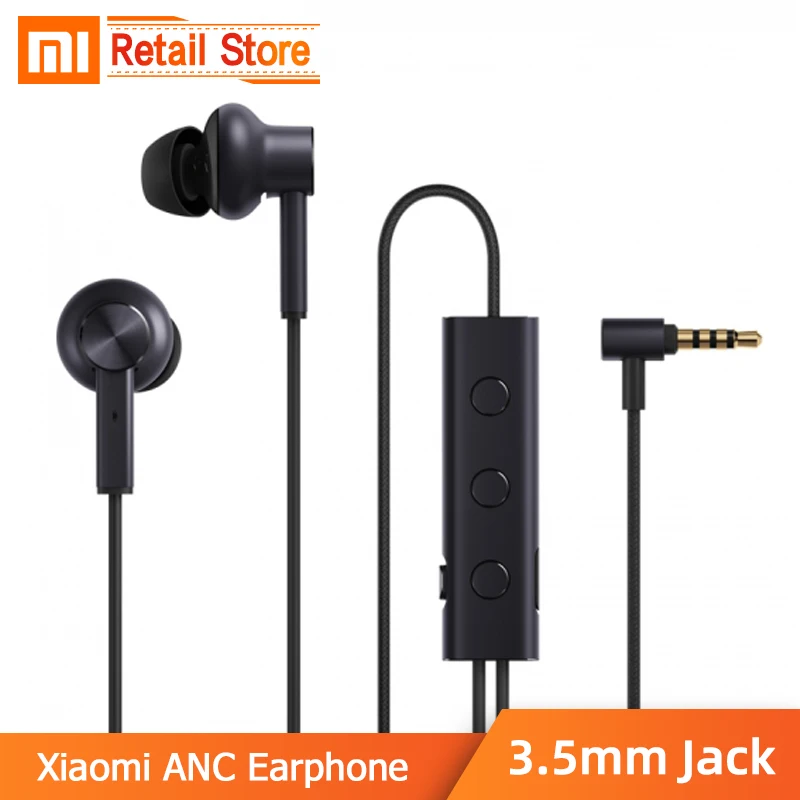 Оригинальные наушники Xiaomi 3 5 ANC Hybrid шт 2 класс шума Отмена 6 серия al сплав оплетка