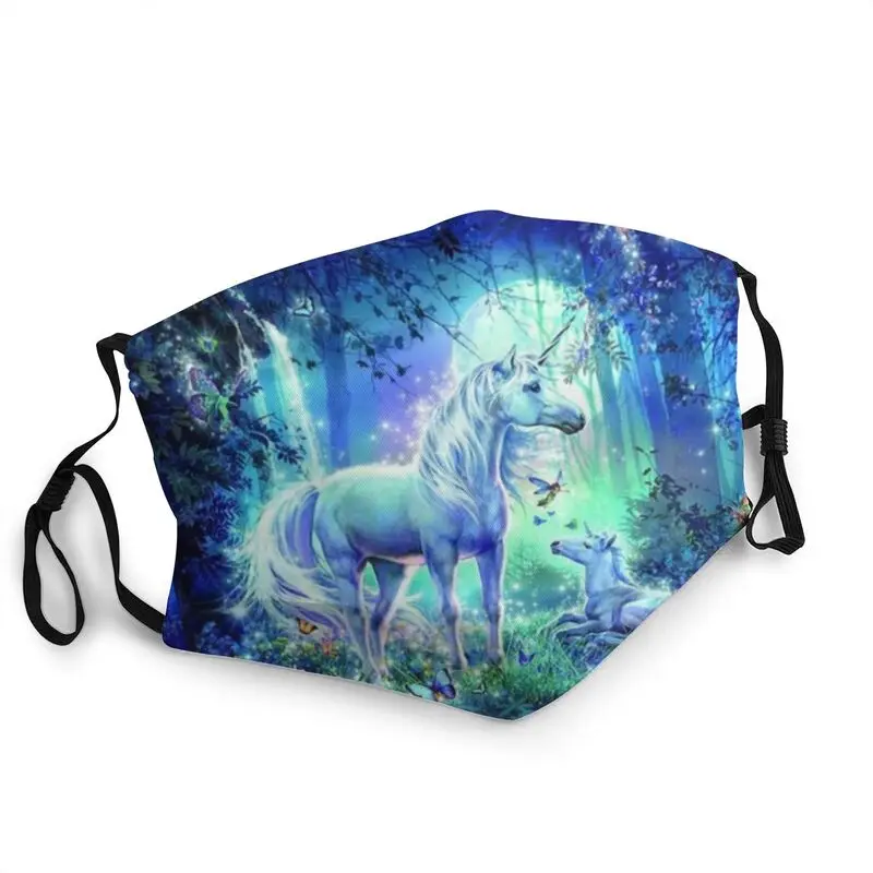 

Моющаяся маска с единорогами, волшебная маска для сказочного ландшафта, Маска Для мифологии, фантазийное существо, маска для защиты от смог...