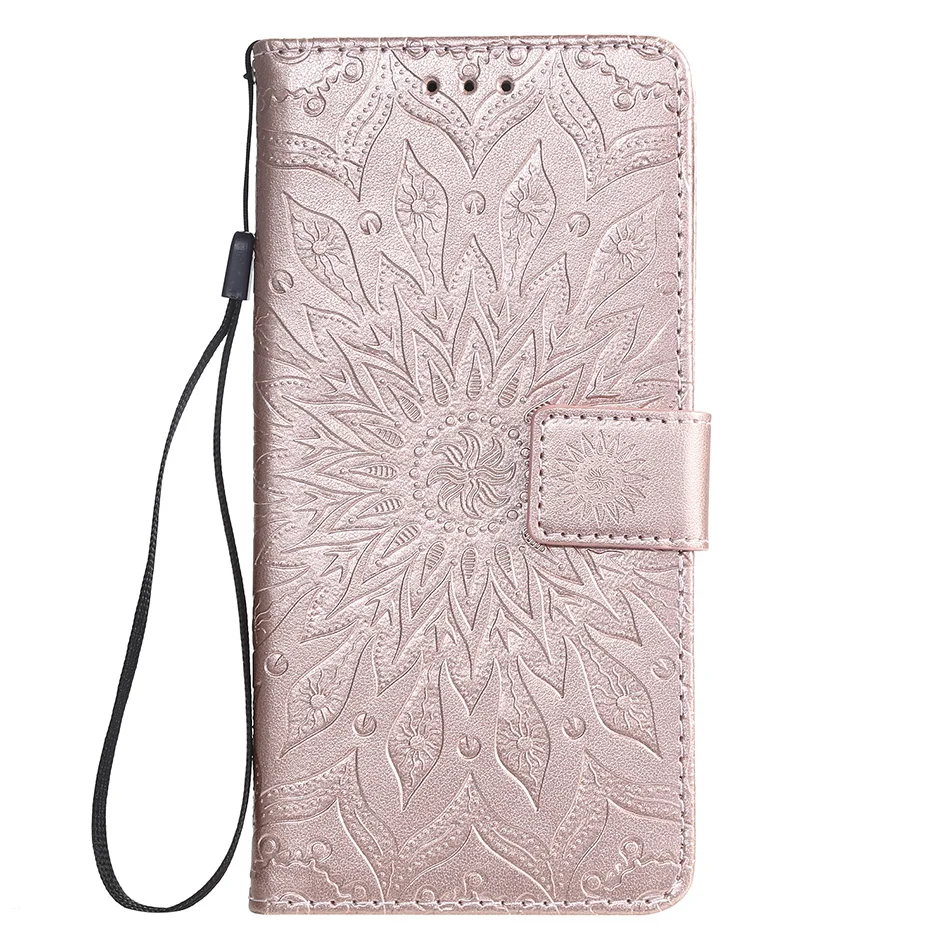 Rose Gold Чехол-книжка с подставкой для телефона, чехол-кошелек для VIVO Y93 Y91 Y95 Y53, задняя крышка с карманом для карт, для OPPO A1K C2 A5 A3S A7 A5S F11 - Цвет: Rose Gold