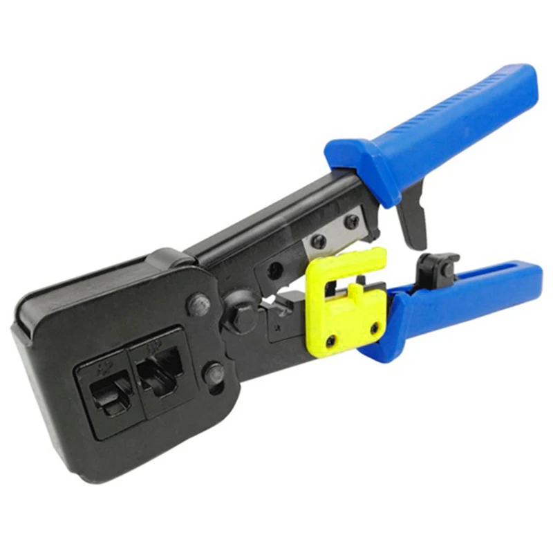 Promotion! Ez Rj45 Crimp Tool for Cat 5 / 6 Pass- Through Connectors Ethernet Cable Ratchet Crimping T | Инструменты