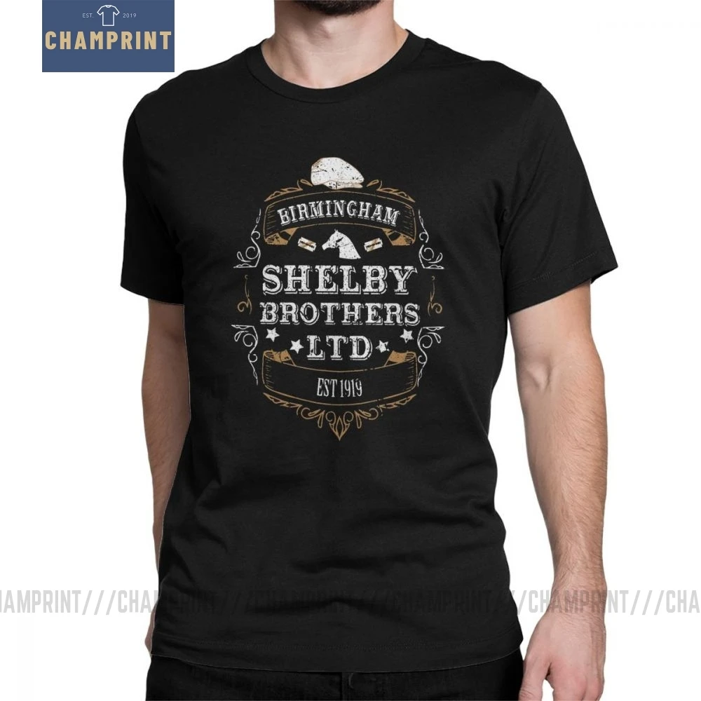 Футболка мужская Peaky Blinders Shelby Brothers LTD забавная тенниска с короткими рукавами топы