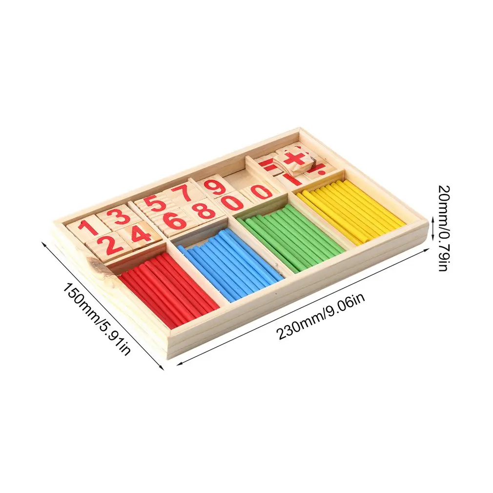 

Hot! 1PC Intelligence Great Toys Montessori Math Wooden Material Color Calculation Early Education Enlightenment Toy New Sale