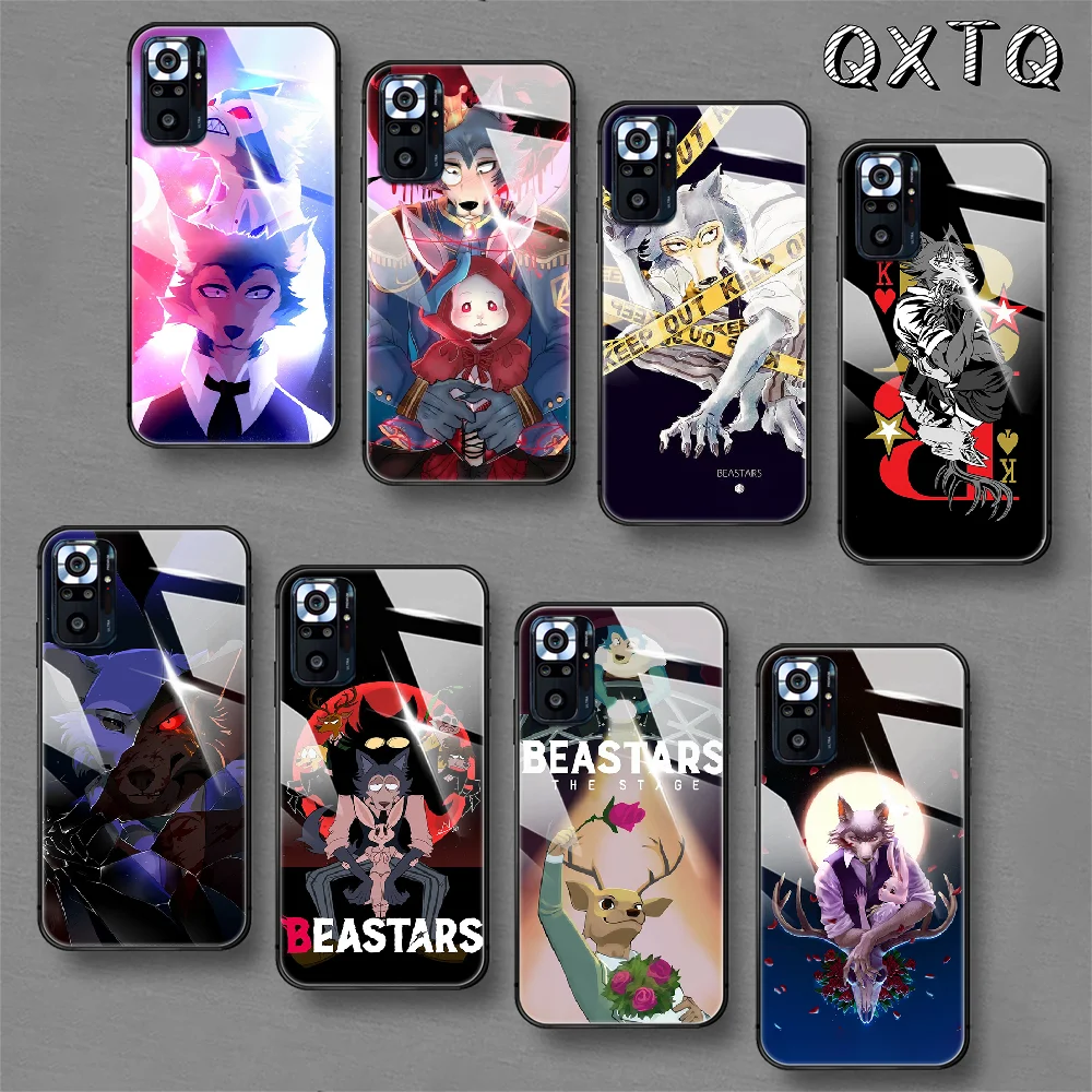 

Beastars Wolf Anime Tempered Glass Smart Phone Case For Xiaomi Redmi Note 7 8 9 10 K 30 40 S A C T 5G Pro Cover Cell Etui Coque