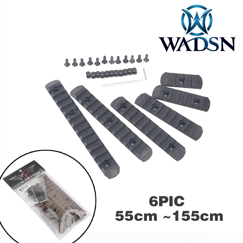 5 шт. WADSN тактический страйкбол KeyMod и M LOK полимерная направляющая набор (6 шт.)