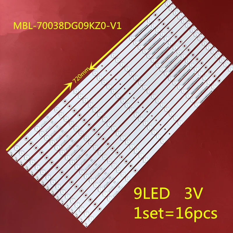 1kit=16pcs LED Backlight strip 9 Lamps For  70inch S70EA  lamp strip MBL-70038DG09KZ0-V1