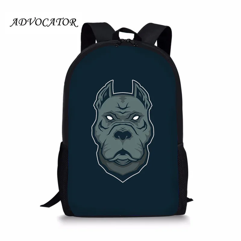 Cartoon Pitbull Printing Children Schoolbag Large Size Backpack for Teenager Boys and Girls Mochila Feminina Escolar Mochilas