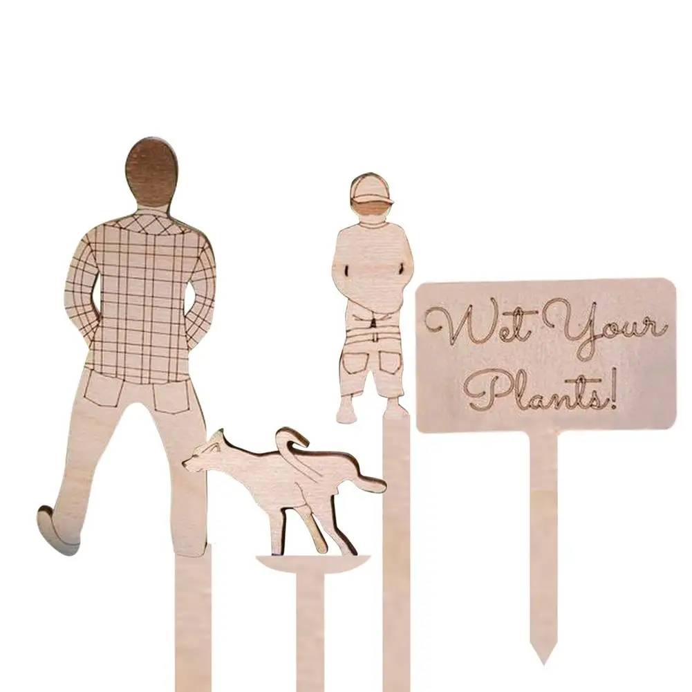 

4 шт., забавные наклейки для растений