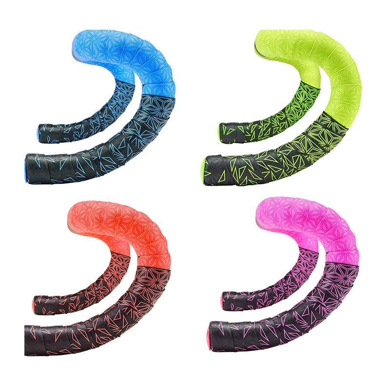 

Road Bike Handlebar Tape Soft Breathable road Bike handlebar Belt Anti-Slip PU+EVA handle bar Strap Bike Accessories 2pcs