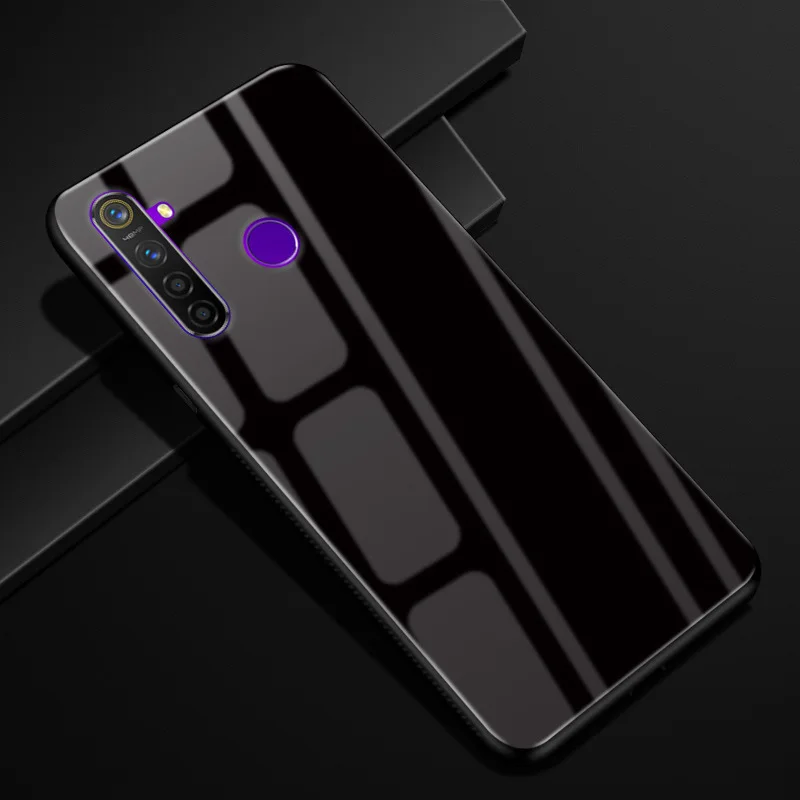 23 Для OPPO Realme 5 pro Чехол 6,3 ''стекло Жесткий чехол для OPPO Realme5 чехол для телефона силиконовый бампер Fundas Coque Realme 5pro - Цвет: 23