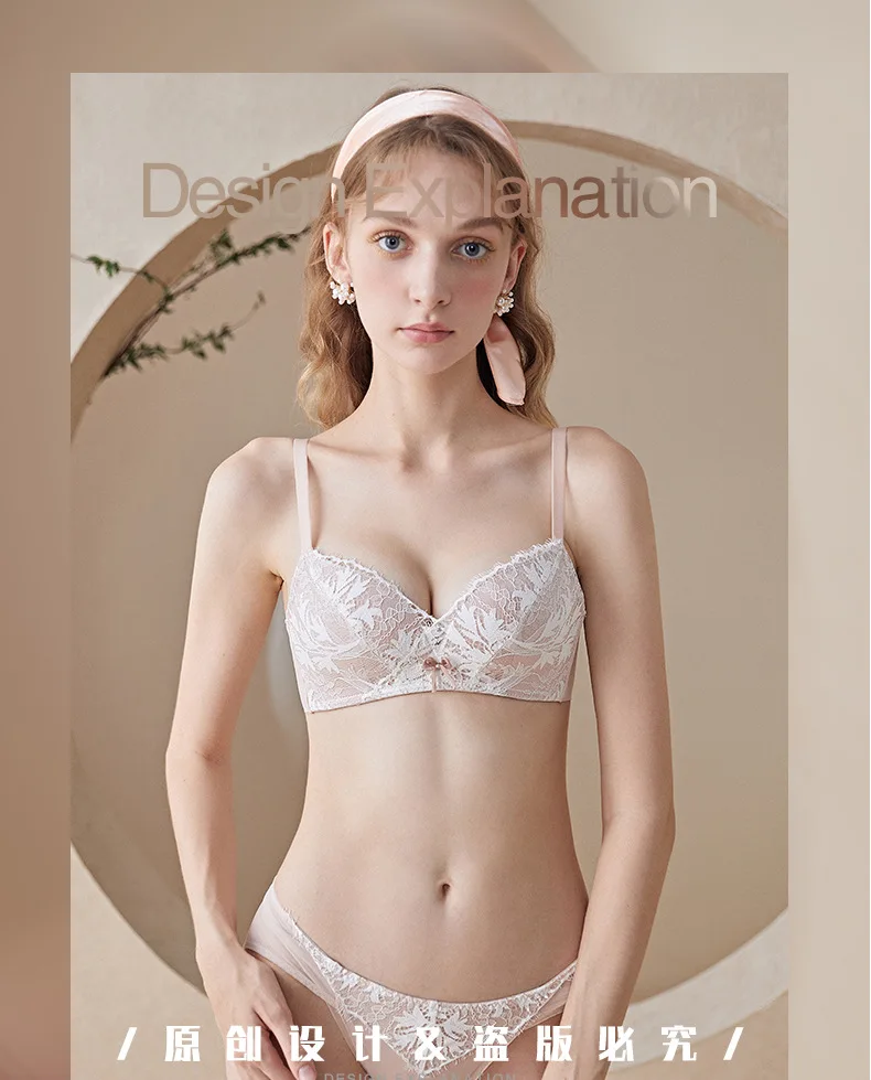 

Sexy Lace Underwear Women Gather Around Rimless Thin Adjustable Bra Women Lingerie Sexy Lingerie Bra Push Up Underwear Women